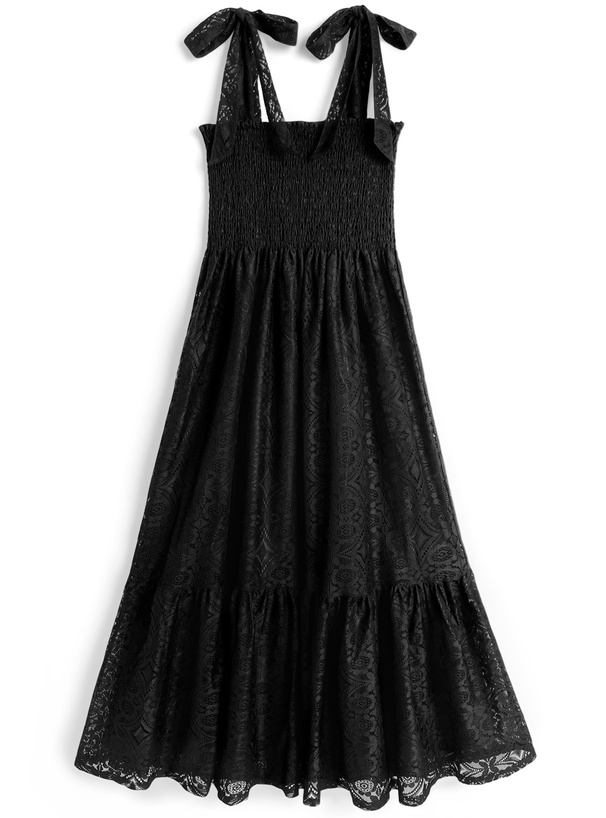 レースシャーリングリボンワンピース[tg856]