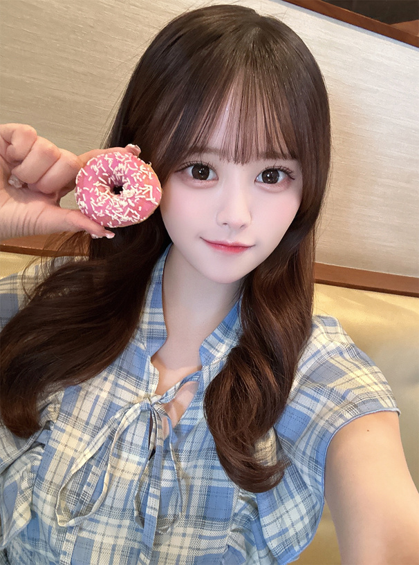 チェック柄フリルスリーブティアードワンピース