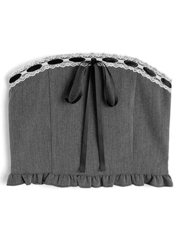 レースリボンフリルビスチェ[tg871] | レディースファッション通販の