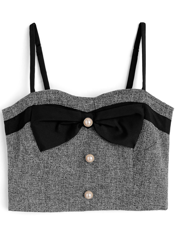 ツイードリボンビスチェ Mystrada（マイストラーダ）の「ツイードリボンビスチェ（シャツ