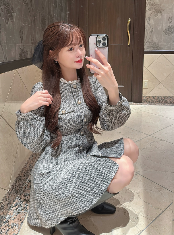 いきなり購入NGJewel Changes☆ツイードワンピース いきなり購入NGJewel Changes☆ツイードワンピース いきなり購入