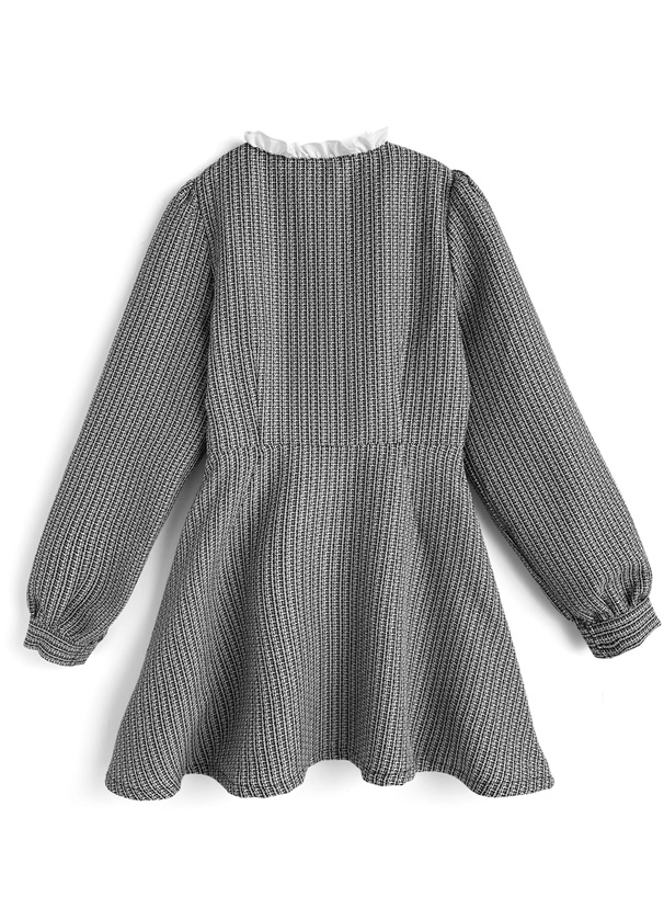 ツイードフリルミニワンピース