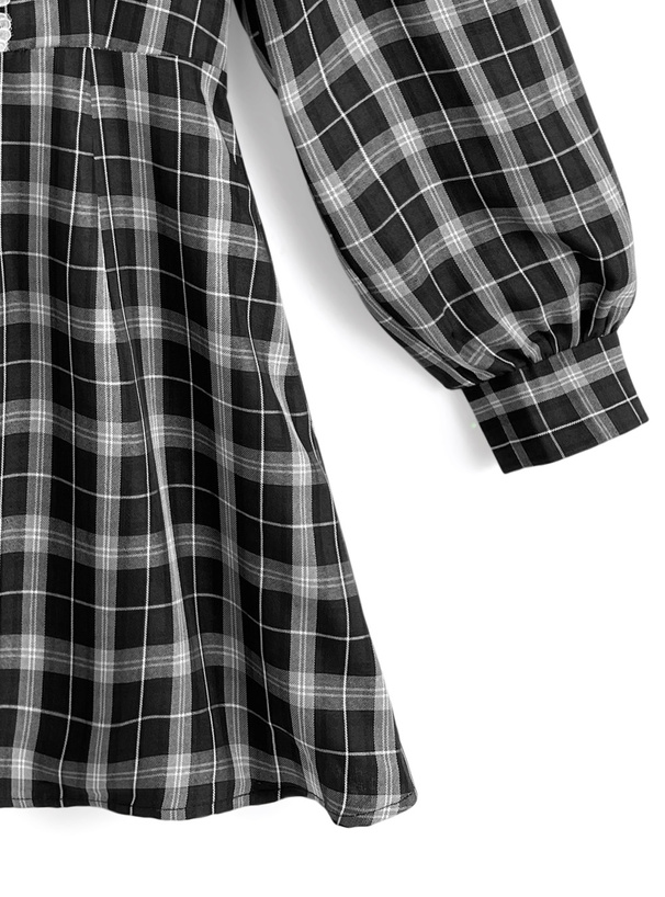 フロントオープンチェックミニワンピース F フロントオープンチェックミニワンピ - メルカリ