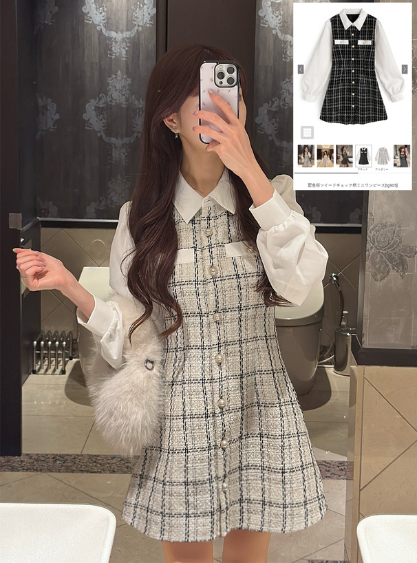 IENA 〔n〕ミニツイードワンピース38 IENA（イエナ）の「[n]ツイードミニドレス（ワンピース）」 - WEAR