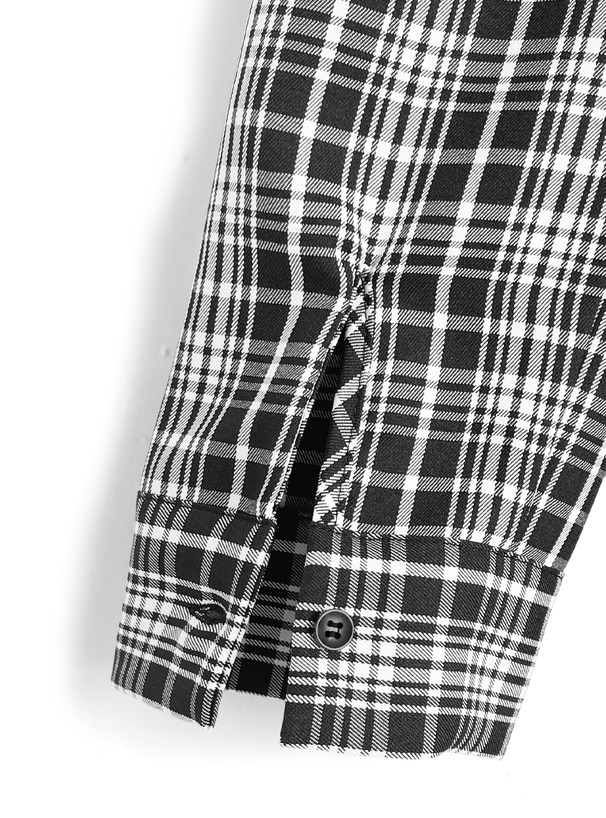 チェック柄オフショルダーミニワンピース