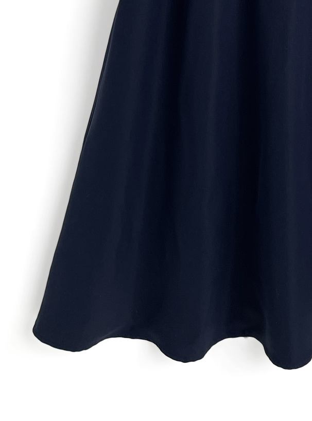 ベルト付きストライプ柄シャツドッキングワンピース