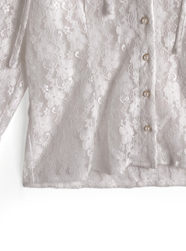 ショルダーリボンオフショルレーストップス