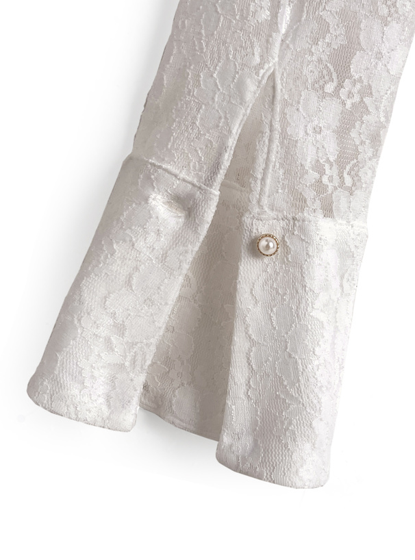 ショルダーリボンオフショルレーストップス