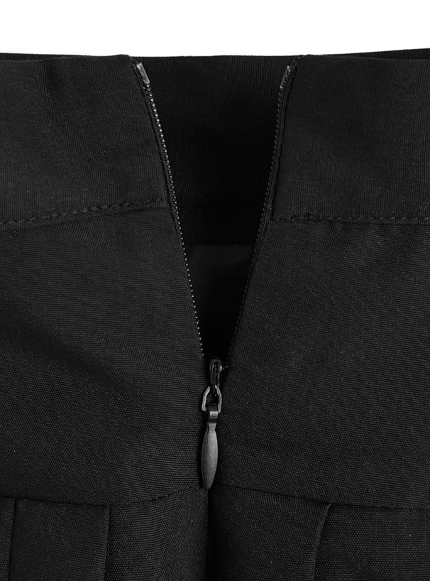 インパン裏地付プリーツティアードミニスカート