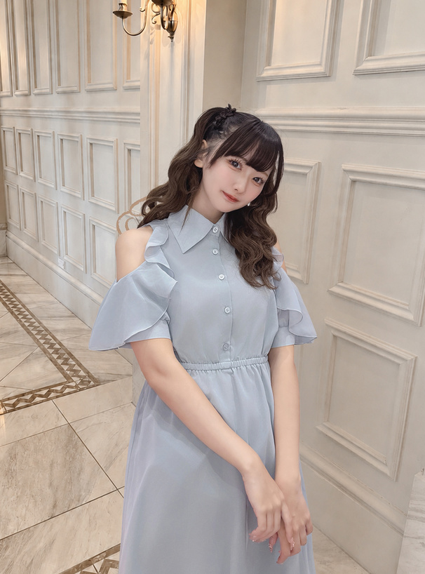 tao シースルーフリルワンピース ショルダーオープンフリルワンピース[tg956] | レディースファッション