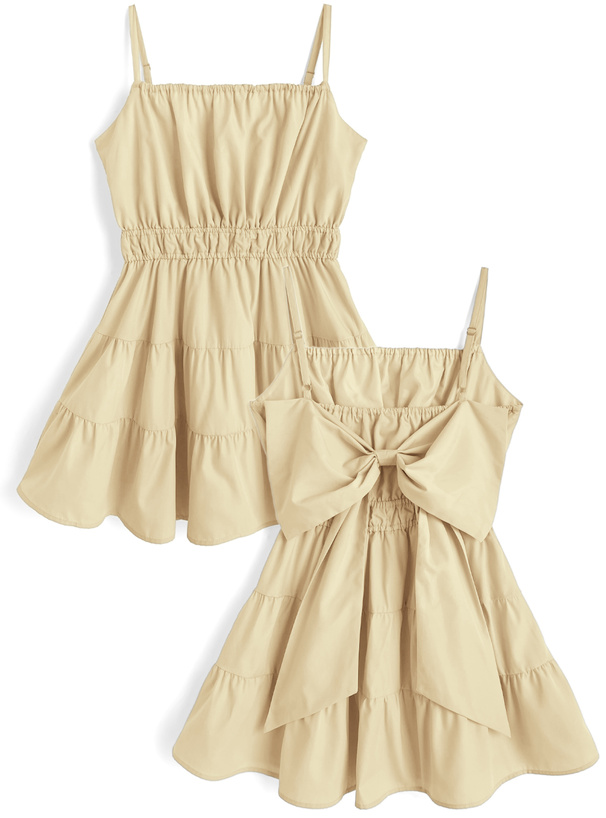 バックリボンキャミソールミニワンピース