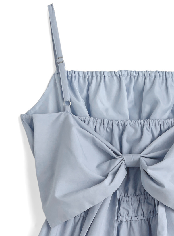 バックリボンキャミソールミニワンピース