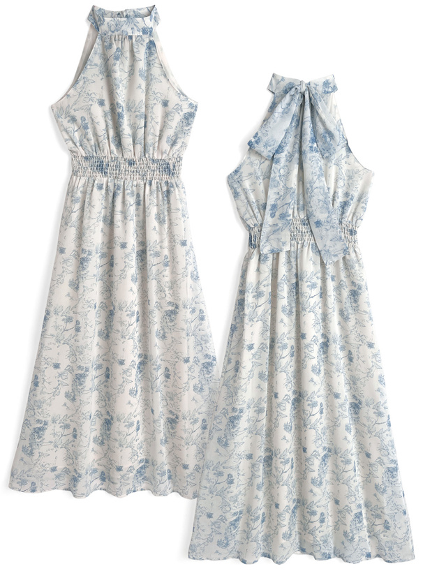 花柄アメスリワンピース