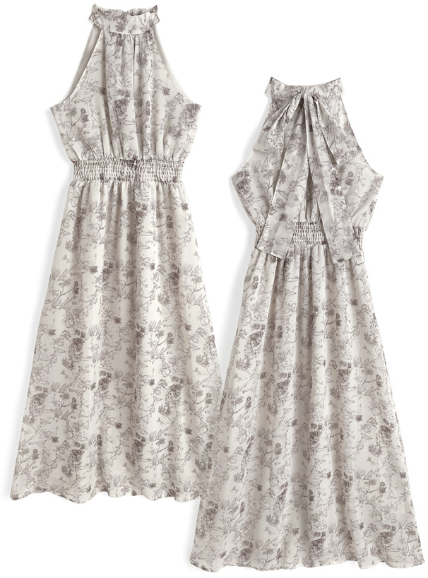 花柄アメスリワンピース