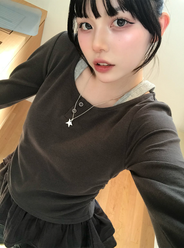 レイヤード風ティアードフリルチュニック