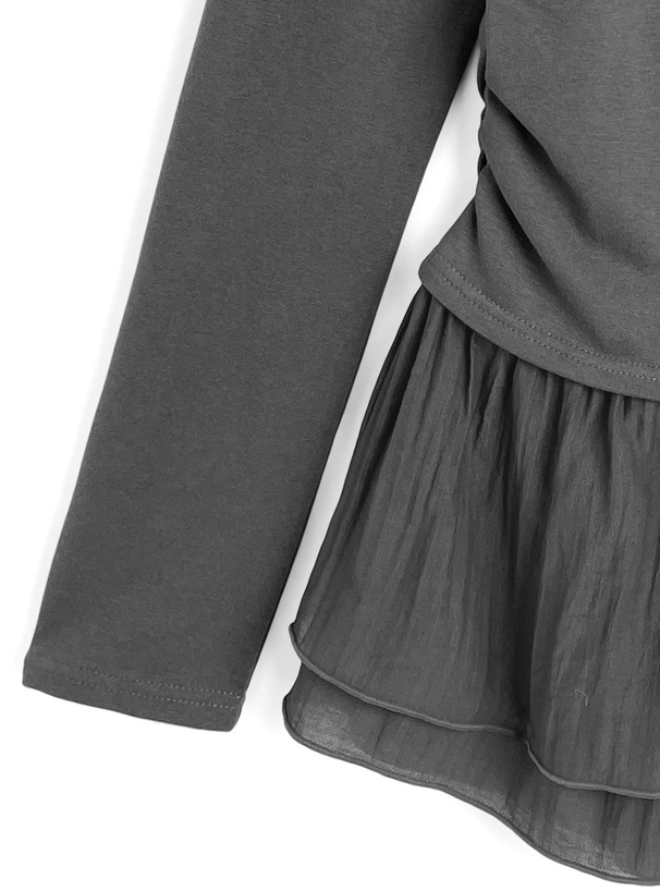 レイヤード風ティアードフリルチュニック