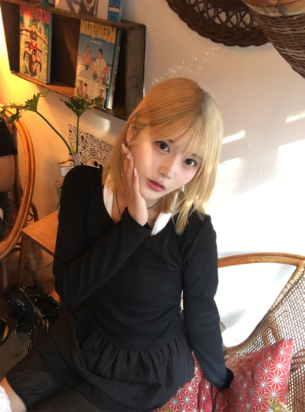 レイヤード風ティアードフリルチュニック