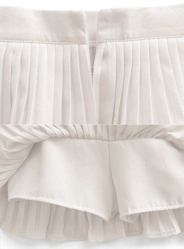 カーディガン×ティアードミニスカートセットアップ