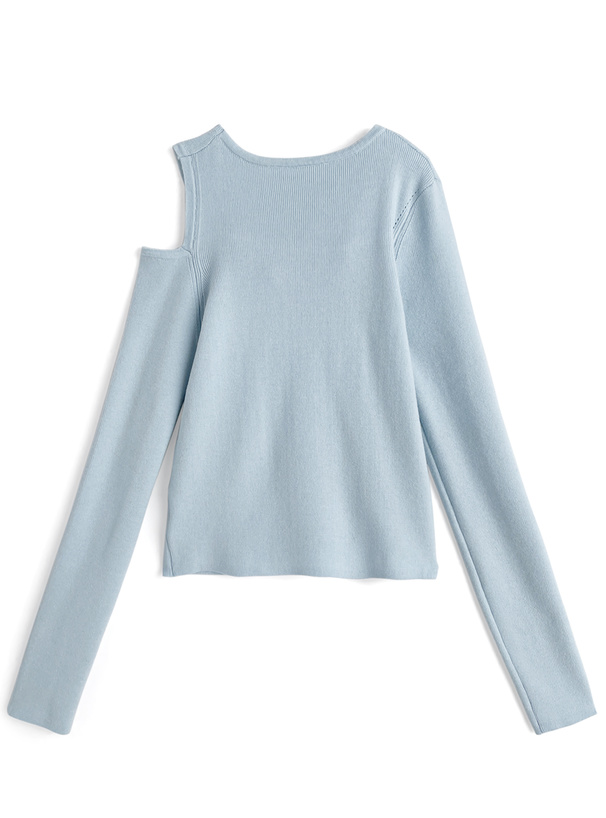 カットアウトツイストニットトップス