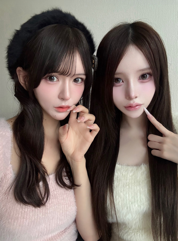 バックリボンスクエアネックシャギーニットトップス