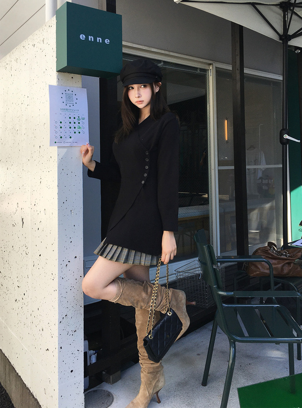カシュクールニットチュニック