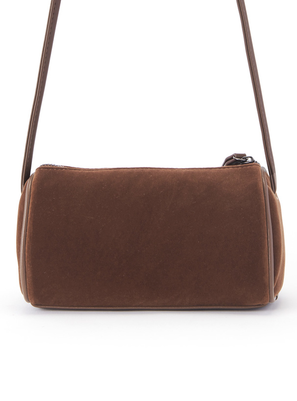 スエードショルダーバッグ