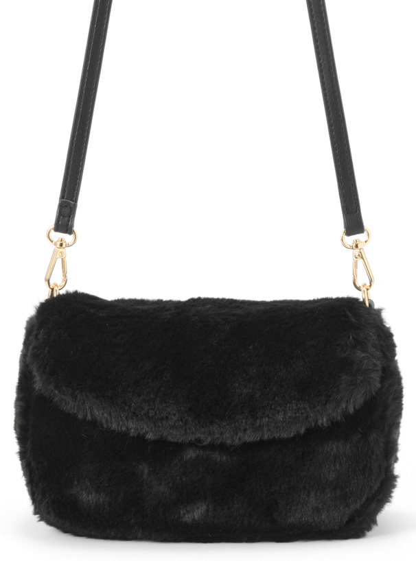 ファーフラップショルダーバッグ