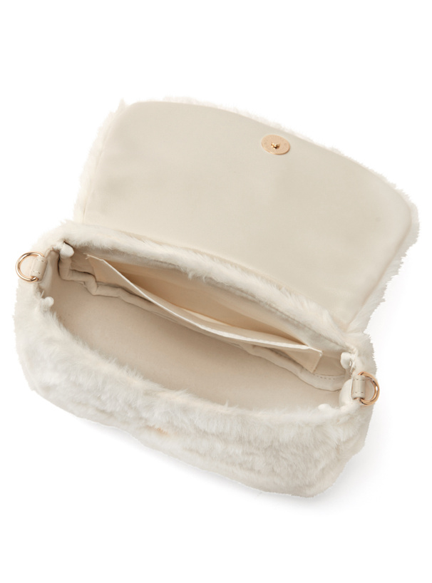 ファーフラップショルダーバッグ