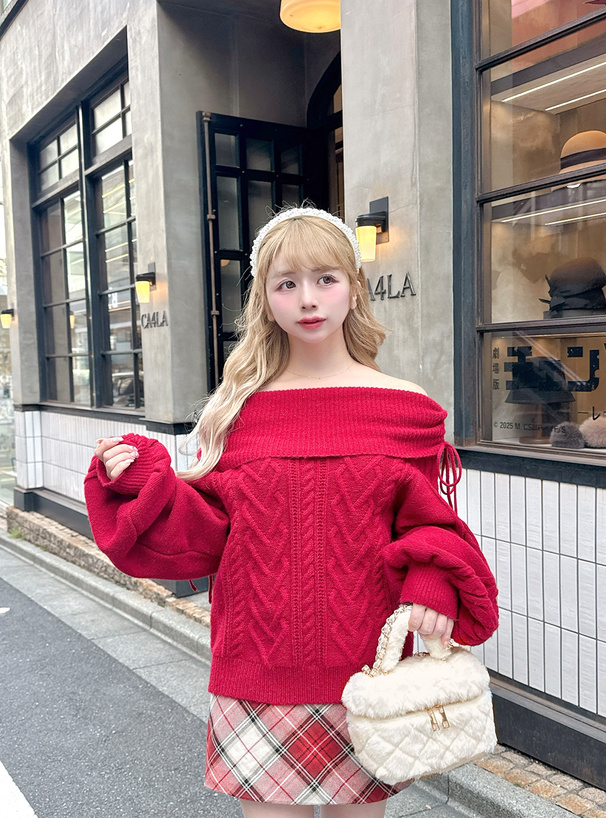 2Wayファーキルティングバニティバッグ