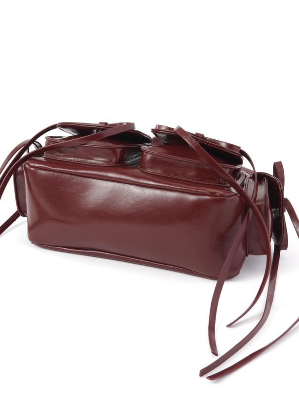 リボンポケットワンハンドルバッグ