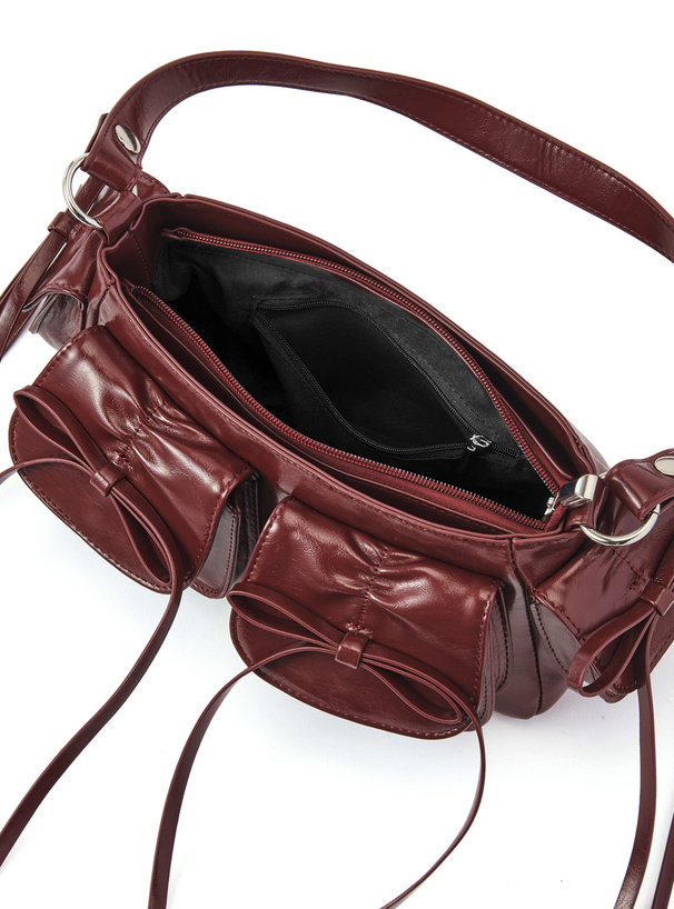 リボンポケットワンハンドルバッグ