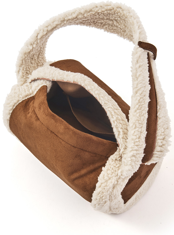 ポーチ付きムートンスクエアバッグ