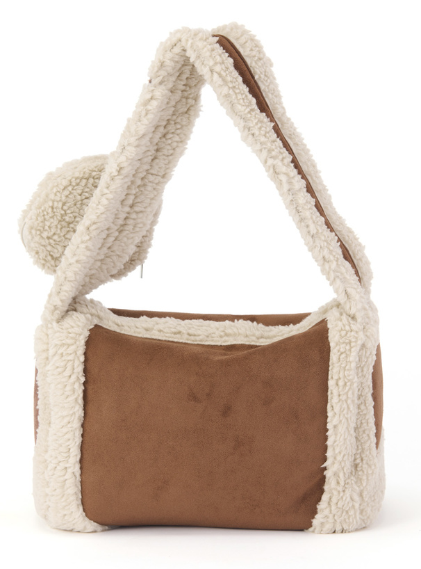 ポーチ付きムートンスクエアバッグ