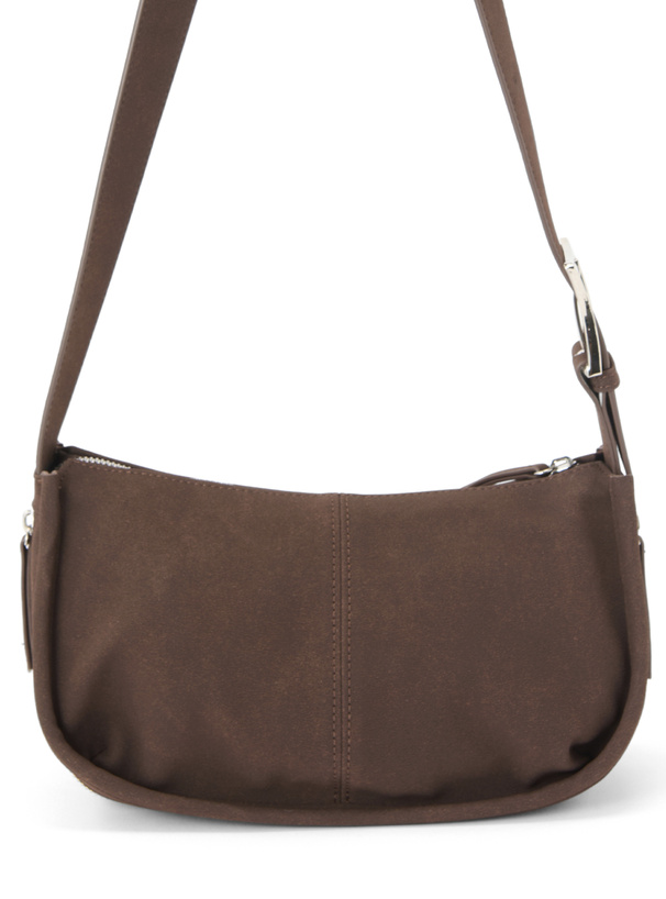 ジップデザインスエードショルダーバッグ[tr1059] | レディース