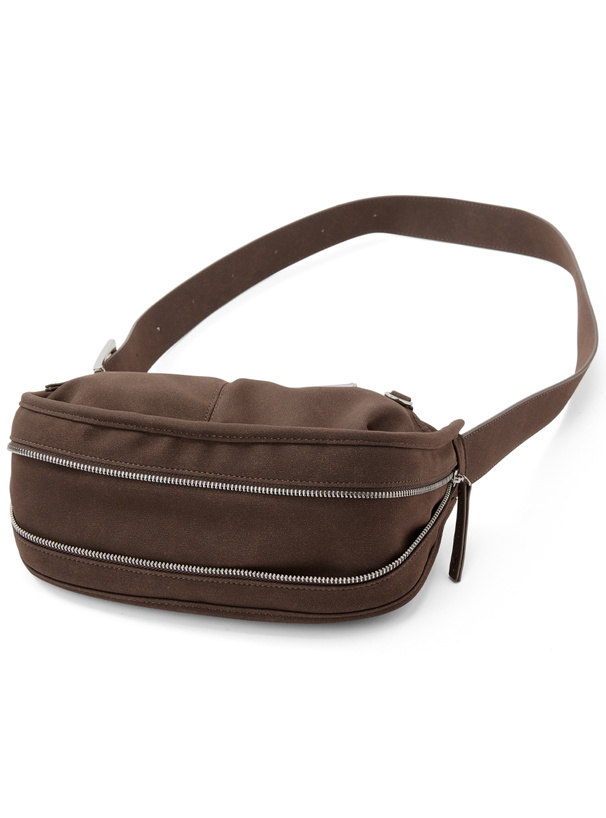 ジップデザインスエードショルダーバッグ[tr1059] | レディース