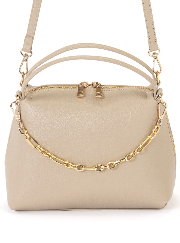 クリーム色のハンドバッグ 3Wayレザーハンドバッグ[tr1064] | レディースファッション通販の