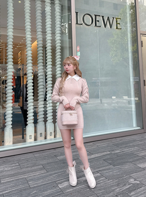 2Wayツイードバニティバッグ