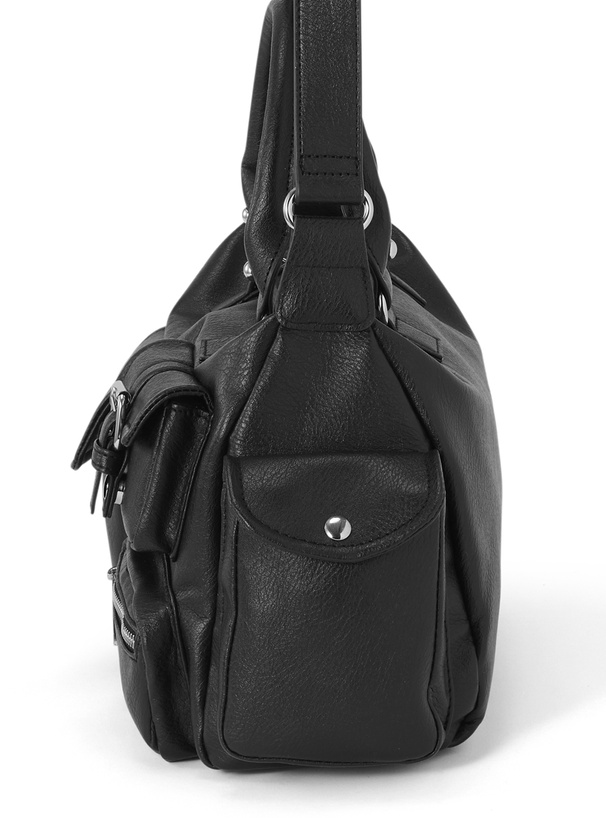 tr10782Wayマルチポケットレザーボストンバッグ