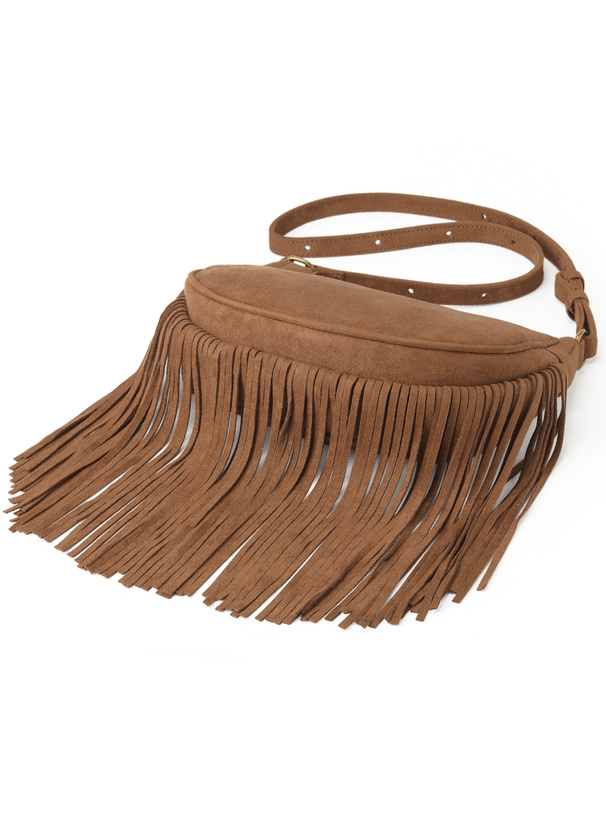 スエードフリンジショルダーバッグ