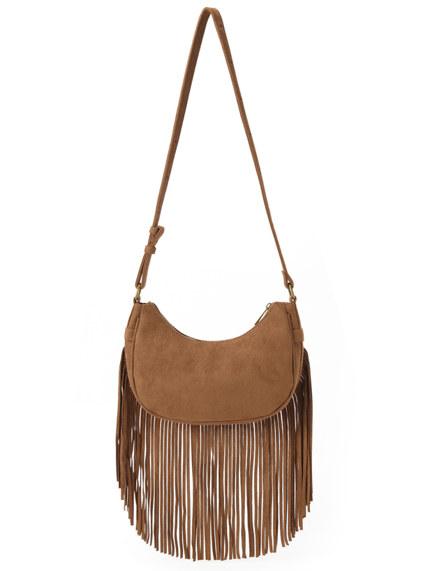 スエードフリンジショルダーバッグ