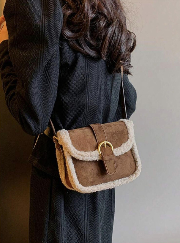 スエードボアショルダーバッグ[tr1084] | レディースファッション通販