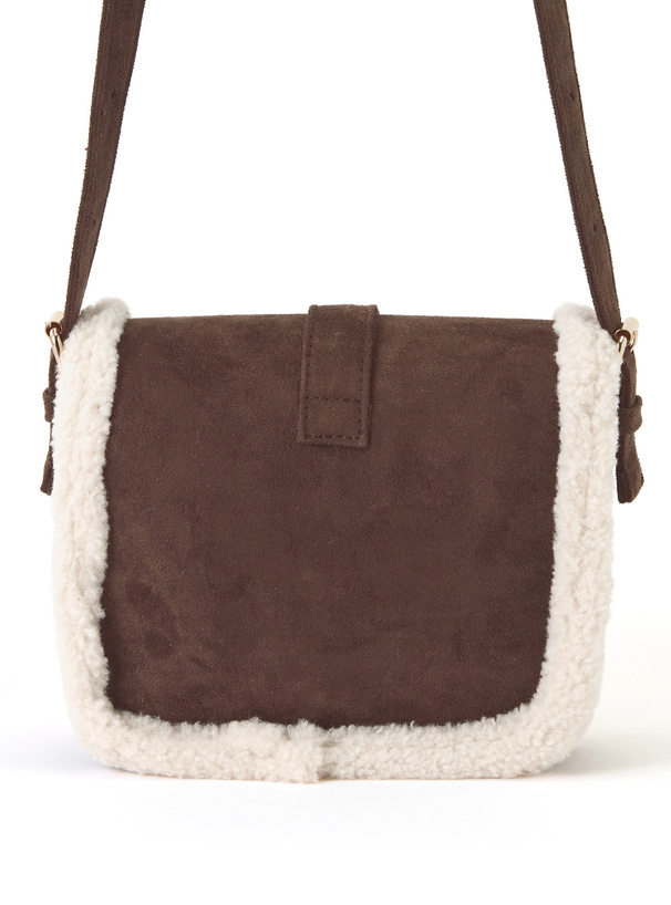 スエードボアショルダーバッグ