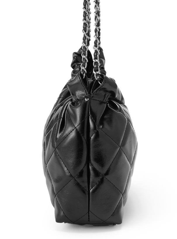 キルティング巾着風エナメルショルダーバッグ[tr1089] | レディース