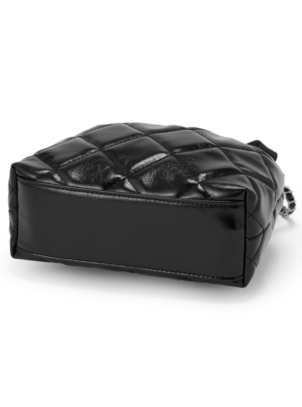 キルティング巾着風エナメルショルダーバッグ[tr1089] | レディース