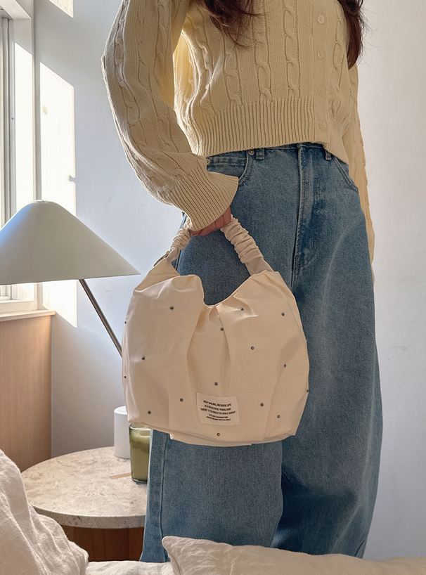 2Wayスタッズフリルワンハンドルミニバッグ