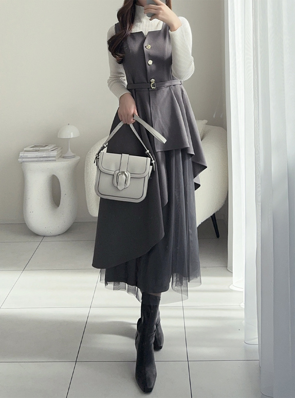 ベルトフラップショルダーバッグ