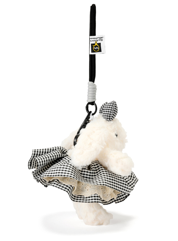 ギンガムチェック柄たれ耳ラビットチャーム[tr1107] | レディース