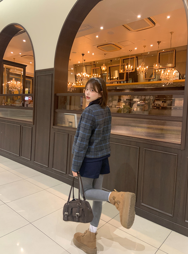 ダブルポケットスエードボストンバッグ[tr1141] | レディース