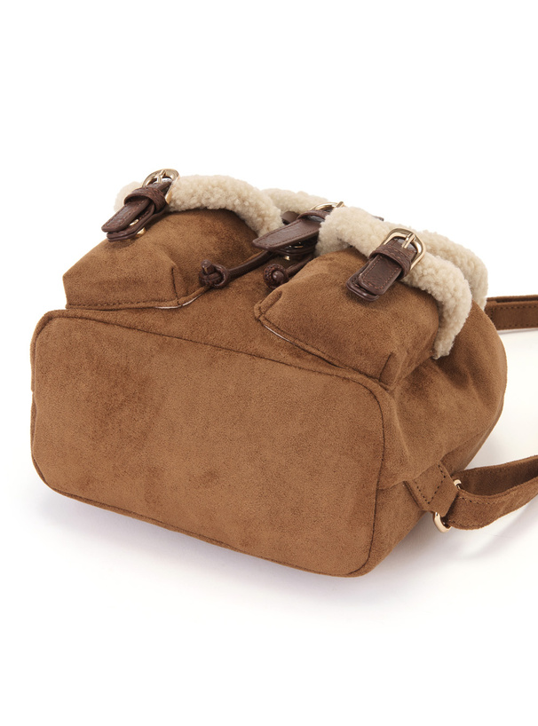 スエードボアリュック