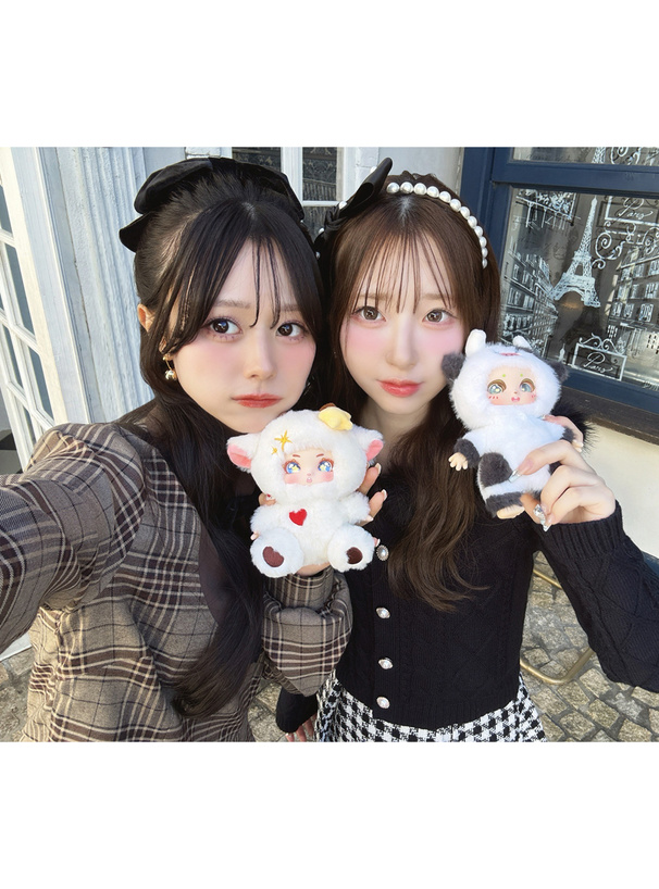桜庭遥花(CUTIE STREET)着用 GRL FRIENDS ぽぽちゃん ぬいぐるみ